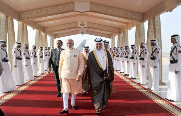 narendra modi, Qatar, modi qatar, modi in qatar, modi five nation tour, modi qatar business delegation, modi qatar business, modi qatar investment, modi qatar indian workers, modi qatar indian community, modi qatar indians, qatar india business deal, india qatar ties, qatar news, india news, modi news, latest news