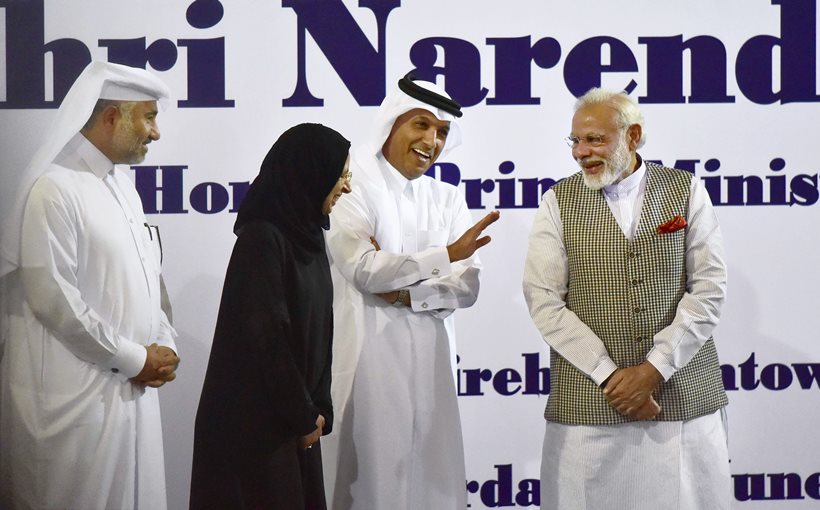 narendra modi, Qatar, modi qatar, modi in qatar, modi five nation tour, modi qatar business delegation, modi qatar business, modi qatar investment, modi qatar indian workers, modi qatar indian community, modi qatar indians, qatar india business deal, india qatar ties, qatar news, india news, modi news, latest news
