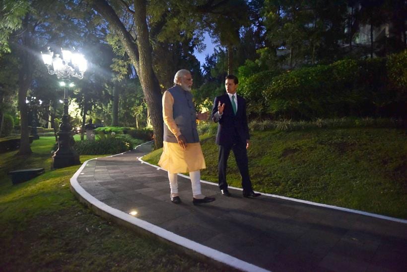 Modi, Narendra Modi, Modi Mexico, India, Nuclear Suppliers group, NSG, Mexico Modi, Enrique Peaa Nieto, NSG, Nuclear Suppliers Group, Los Pinos, india news, mexico news, modi five nation tour, modi news, modi mexico photos, latest news