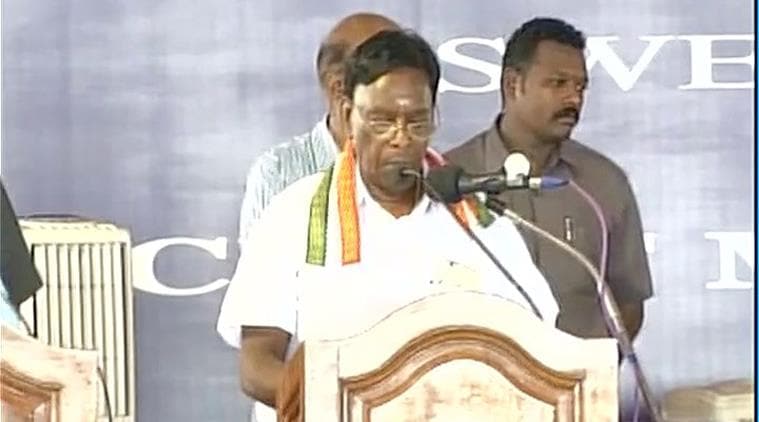 Puducherry Chief Minister V Narayanasamy