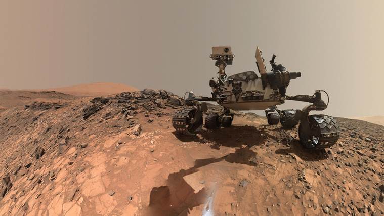 The Mars Science Laboratory rover, Curiosity, has been exploring sedimentary rocks within Gale Crater since landing in August 2012 (Source: NASA)