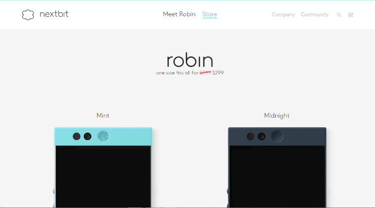 Nextbit Robin Gets A Global Price Cut To 299 Technology News The Indian Express