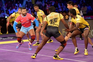 pro kabaddi, pro kabaddi league, pkl, pkl 4, pro kabaddi league 2016, jaipur pink panther, panthers vs titans, telgu titans, sports news, sports