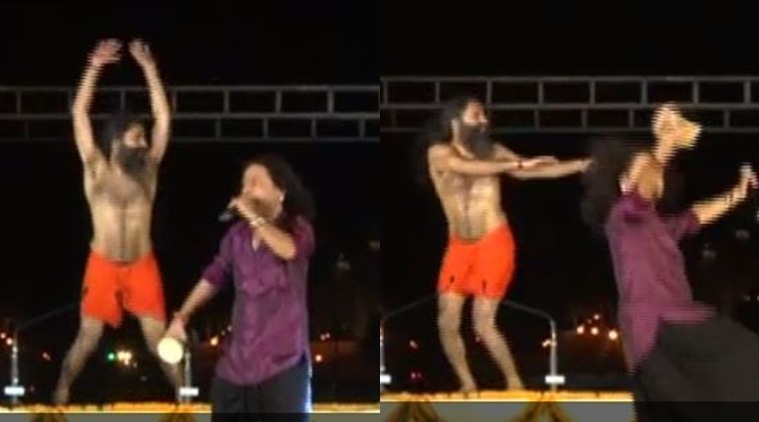 Baba Ramdev At a yoga camp on Rajpath/ Screenshot