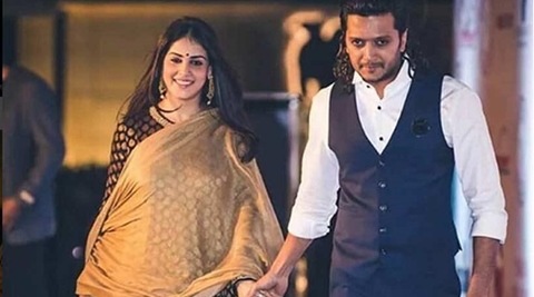 Riteish Deshmukh, wife Genelia collect wishes on second baby boy