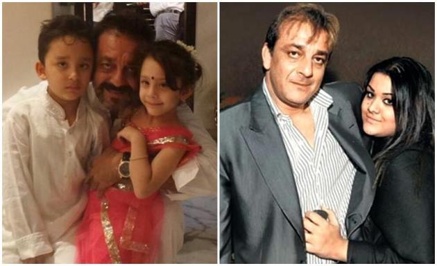 happy father's day, sanjay dutt kids, sanjay dutt, father's day, bollywood fathers, father's day wishes, father's day pics