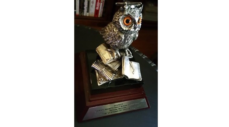 The trophy presented to winners in 2015