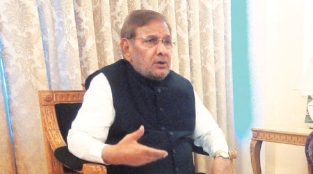 sharad yadav, JNU, JNU seat cut, JNU Mphil seat cut, sharad yadav JD(U), sharad Yadav JNU, JNU protest, jawaharlal nehru university, indian express