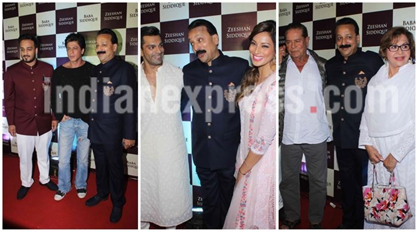Shah Rukh Khan, Srk, salman khan, Katrina Kaif, Bipasha Basu, ankita lokhande, Karan Singh Grover, Salim Khan, Helen, salman Katrina, iftar party, Arpita, aayush, ahil, Elli Avram, baba siddique's iftar party, entertainment photos