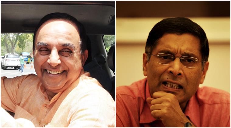 swamy, subramanian swamy, arvind subramanian, india cea, india chief economic adviser, chief economic adviser india, subramanian swamy tweets, subramanian swamy twitters, india news