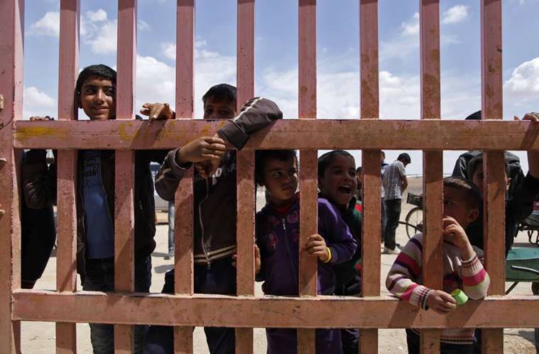 Syria, Jordan, Azraq Refugee Camp, UN, World news, Jordan security fears, Syrian refugees Jordan, refugee restrictions, U.N.-run camp, A barbed wire-topped fence, Syria Jordan, Azraq Refugee Camp Syria, Azraq Camp Jordan, Refugee Camp Jordan, Syria Refugee Camp