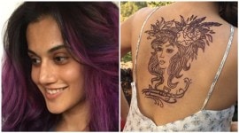 Taapsee Pannu, Taapsee Pannu tattoo, Taapsee Pannu new tattoo, Taapsee Pannu back tattoo, Saqib saleem, Taapsee Pannu saqib saleem, Taapsee Pannu music video, Tum Ho Toh Lagta Hai, Tum Ho To Lagta hai song, Entertainment news
