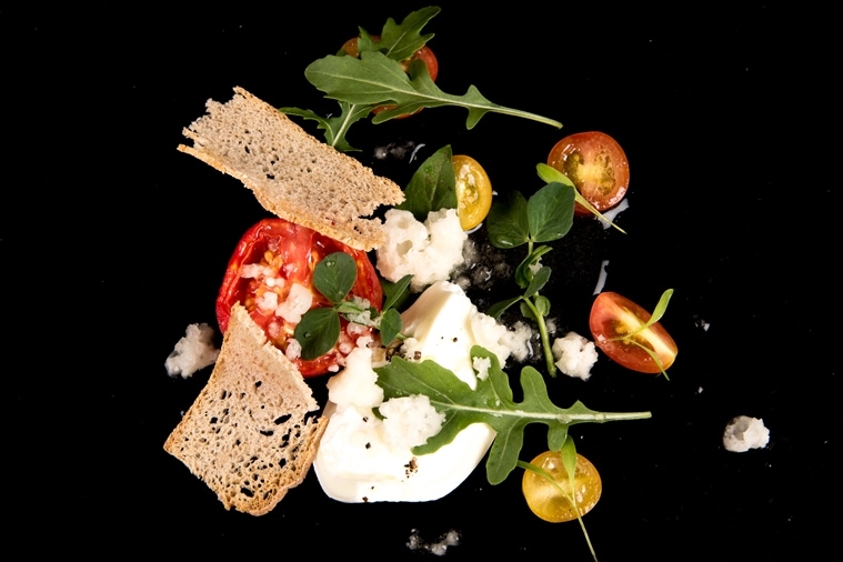 Tomato & Greens by Chef Sumit at the Oberoi, Bengaluru.