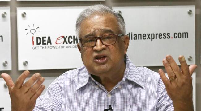 Former Cabinet Secretary TSR Subramanian our Guest of Idea Exchange on 15th june 2016. Express photo by Renuka Puri.