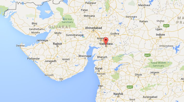 Vadodara city, Gujarat. (Source: Google Maps)