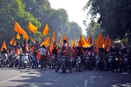 Police rushed to the spot and detained 12 activists, including VHP Surat city general secretary Kamlesh Kayda. (Representational)