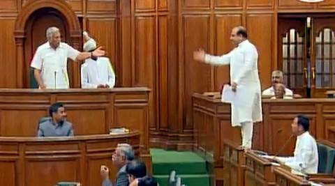 AAP criticizes Vijender Gupta’s ‘stand’, says wife’s corruption charges has made him ‘restless’