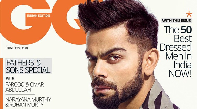 Virat Kohli Adorns Cover Of Gq India Magazine Cricket News The Indian Express 5677