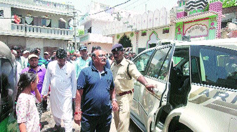 Municipal Commissioner H S Patel in Vadodara on Friday. Bhupendra Rana