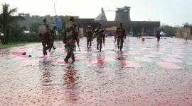 International Yoga Day, chandigarh yoga day, chandigarh capitol complex, narendra modi, chandigarh yoga day rain, rain yoga, indian express news, india news, yoga day updates