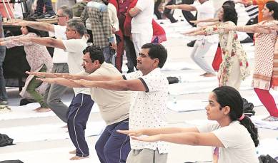 yoga, haryana yoga, baba ramdev yoga event, international yoga day, baba ramdev, yoga training
