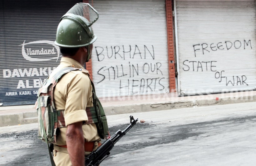 Kashmir, Kashmir violence, armed forces, Kashmir curfew, curfew, curfew in Kashmir, Jammu and kashmir, jammu and kashmir curfew, separatists, Kashmir protests, Kashmir valley, Burhan Wani, Kashmir photos, Kashmir protest photos, jammu & kashmir photos, Kashmir protest photo gallery