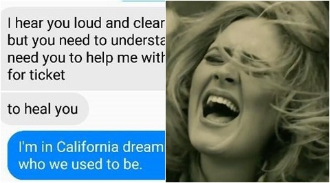 Guy Trolls Facebook Scammer With Adele Lyrics Until They Go Crazy