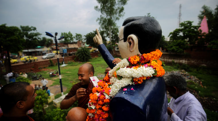 uttar pradesh, dalit, bharatiya janata party, up polls, up elections, up bjp, dhamma chetna rally, dalit buddhism, buddist monk up rally, bjp buddhist monk up rally, bjp dalit programmes, up bjp dalit yatra, br ambedkar, amdebkar buddhism, up news, india news, latest news