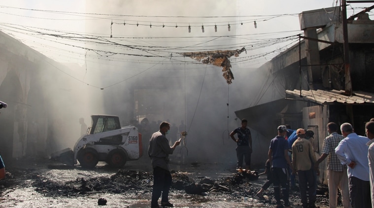 baghdad, baghdad explosion, baghdad blast, baghdad bomb blast, islamic state, isis baghdad, baghdad isis blast, suicide bomber baghdad, baghdad latest, baghdad news, world news