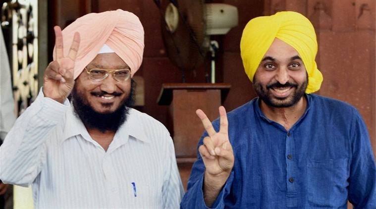 AAP, AAP Punjab, aap candidates, AAP campaign, AAP loksabha election campaign, loksabha poll campaign, Bhagwant Mann, punjab news, punjab politics, indian express news