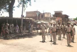 bhojpur, bhojpur communal tension, prophet mohammad, anti prophet post, communal tension bhojpur, stone pelting bhojpur, india news