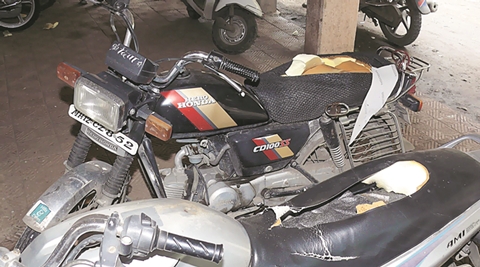 Former society chairman in Hadapsar held for tearing seats of 32 bikes