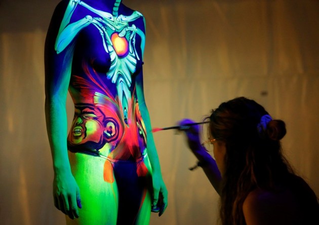 models in bodypaint, World Bodypainting Festival, austria, Bodypainting