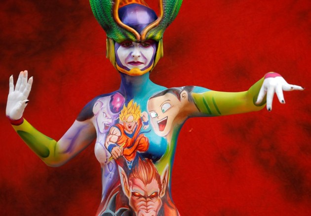 models in bodypaint, World Bodypainting Festival, austria, Bodypainting