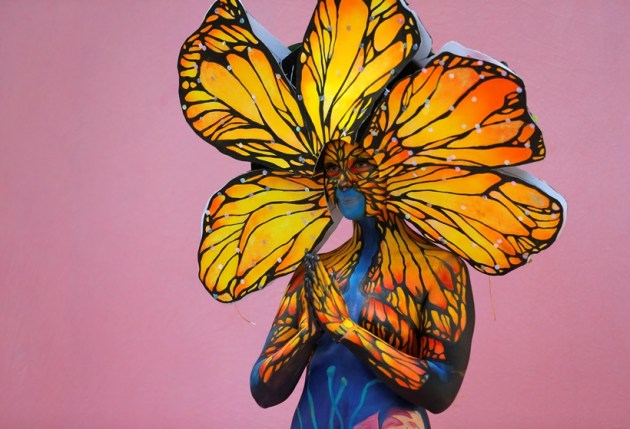 models in bodypaint, World Bodypainting Festival, austria, Bodypainting