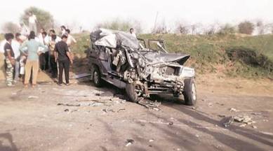 land grabeers, accident, haryana land grabbers, rajasthan accident, churu accident, land grabber accident, indian express news, india news