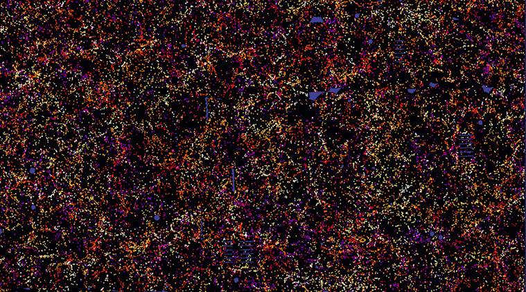 Daniel Eisenstein, SDSS-III, galaxies, map galaxies, galaxy map, universe, 1.2 million distant galaxies, Lawrence Berkeley National Laboratory, Berkeley Lab,  Jeremy Tinker, dark energy,   Baryon Oscillation Spectroscopic Survey, BOSS, latest news