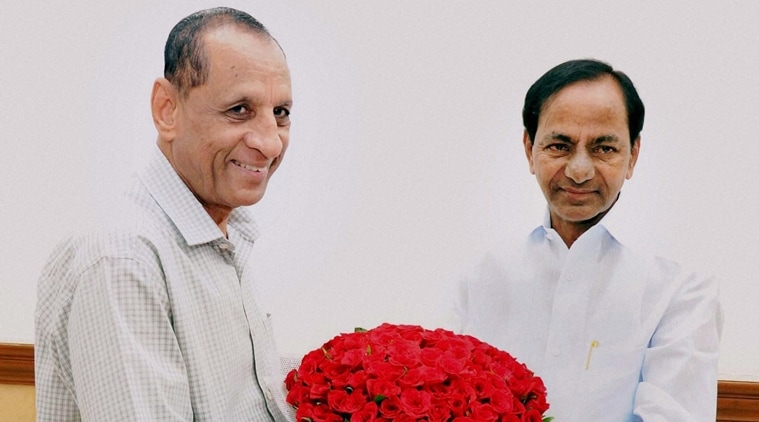 Image result for Did Governor E.S.L. Narasimhan brought KCR closer to BJP?