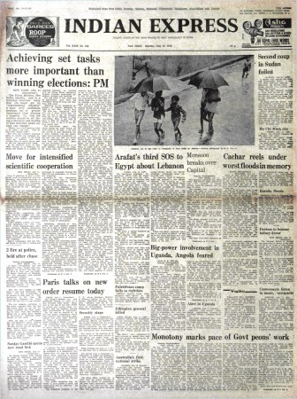 indira gandhi, emergency, cachar flood, assam flood, ethiopian forces, saigon, ho chi minh city, indian express editorial