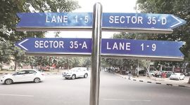 chandigarh, chandigarh roads, chandigarh signage system, chandigarh signage roads, chandigarh road markings, chandigarh news, india news