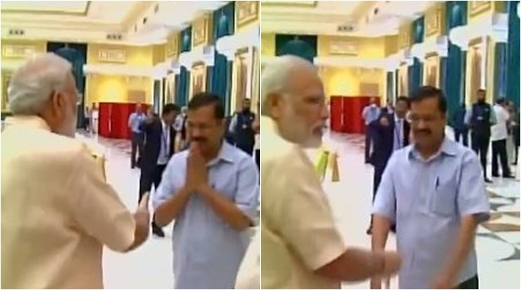 Narendra Modi met Arvind Kejriwal during Inter-State Council meeting 