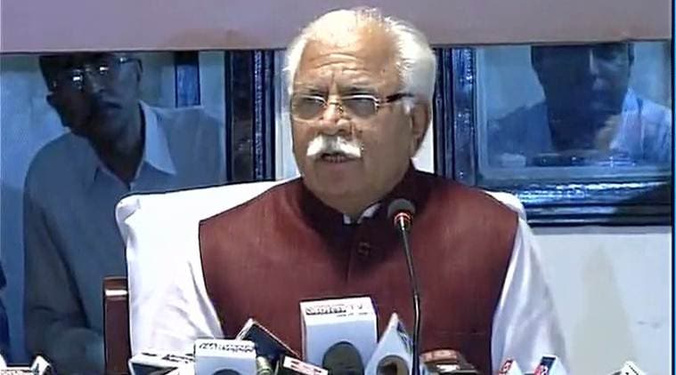 Manohar Lal Khattar, khattar casteism, Haryana ek Haryanvi ek, Manohar Lal Khattar, dussehra, india news, chandigarh news, haryana news