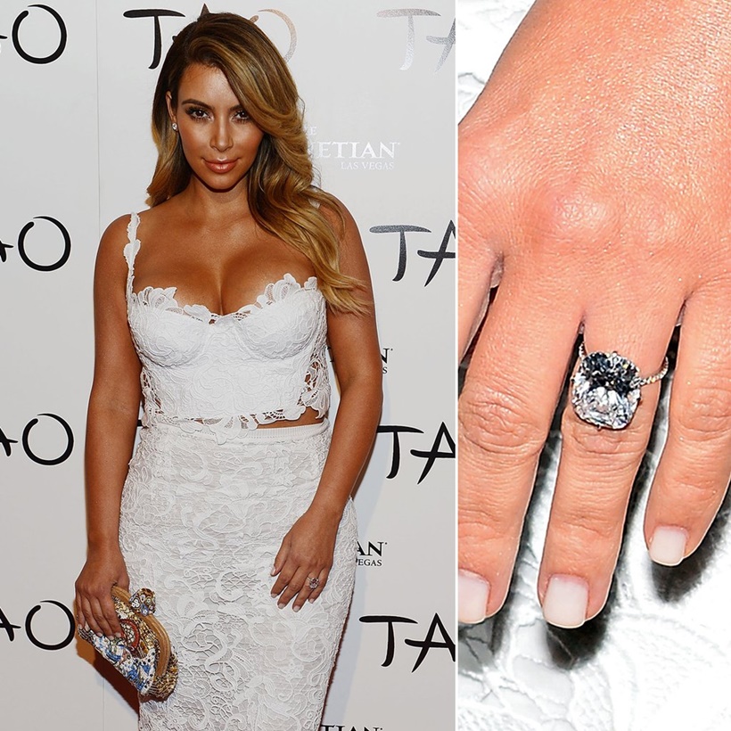 Celebrities With Round-Cut Diamond Engagement Ring - The Wedding Scoop