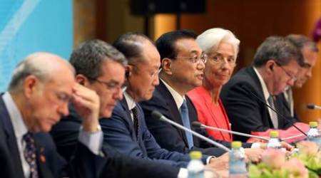 China's Premier Li Keqiang (C) speaks at a news conference at the 1+6 Roundtable on promoting growth in the Chinese and global economies at the Diaoyutai State Guesthouse in Beijing, China, July 22, 2016. China Daily/via REUTERS ATTENTION EDITORS - THIS PICTURE WAS PROVIDED BY A THIRD PARTY. EDITORIAL USE ONLY. CHINA OUT. NO COMMERCIAL OR EDITORIAL SALES IN CHINA.