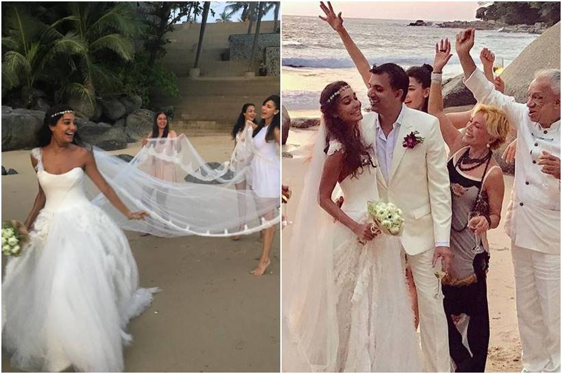lisa haydon wedding, lisa haydon beach wedding, celebrity brides 2016