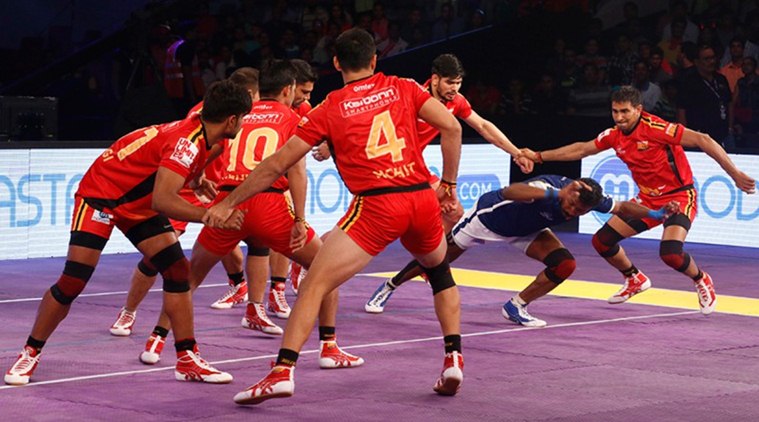 Pro Kabaddi League (PKL) 4: Bengaluru Bulls beat table toppers Puneri Paltan 29-27 in Hyderabad | Sports News,The Indian Express