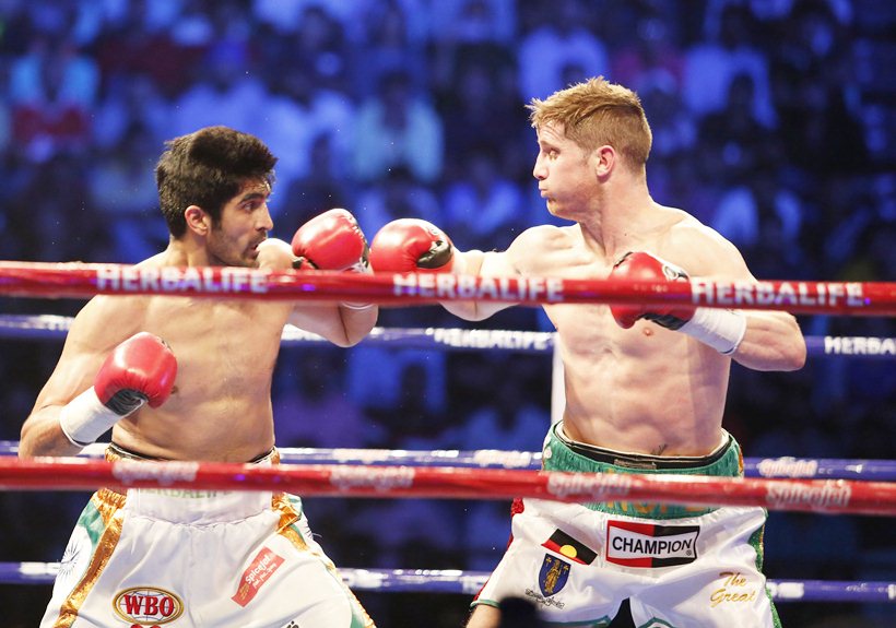 Vijender Singh, Vijender Singh photos, Vijender Singh images, Vijender boxing, Vijender Kerry Hope, Vijender Singh boxing photos, boxing photos, boxing images, boxing wallpapers