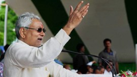 nitish kumar, bihar cm, cm nitish kumar, lok sabha poll, youth vote, nitish campaign, bihar government campaign, bihar government, JD(U), narendra modi, lok sabha elections, nitish in gwalior, nitish at ITM, KC tyagi, india of my dream, politics, college campaign, political college campaign, youth target, indian express news, india news