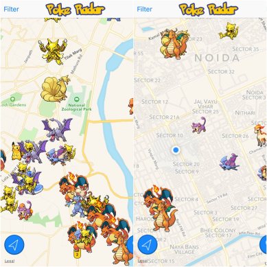 Pokémon go, pokemon go maps, pokemon go how to find pikachu, where to find rare pokemons, pokemon radar