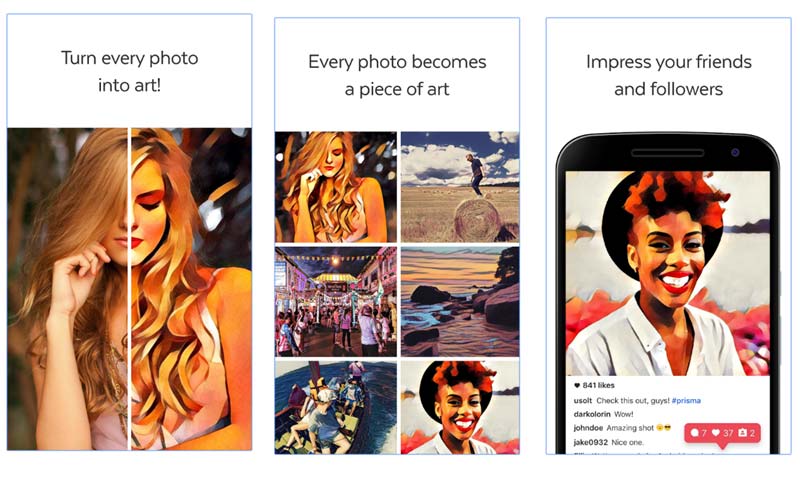 how to use prisma app in android